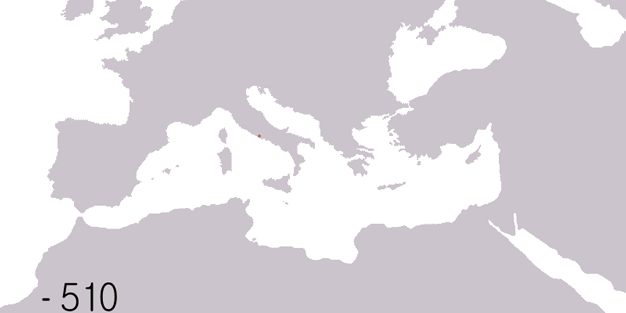 Рост Римской империи за время её существования