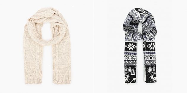 Подарки учителю на Новый год: Тёплый шарф