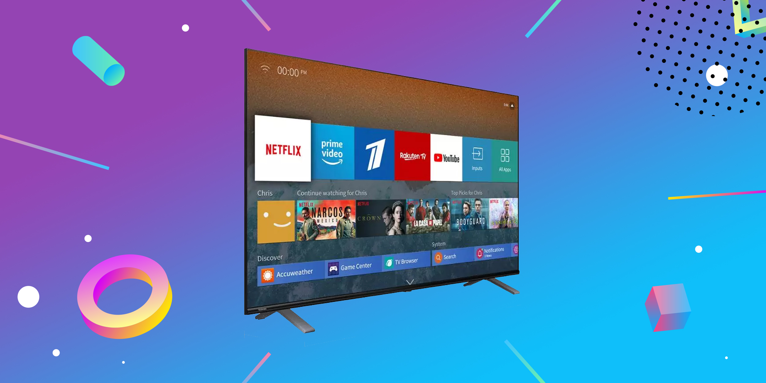 Надо брать: телевизор Toshiba с безрамочным 50-дюймовым экраном