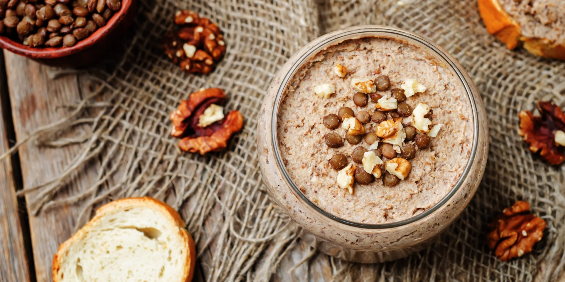 Фасолевый паштет с грецкими орехами