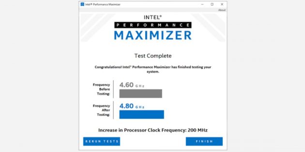 Как разогнать процессор в Intel Performance Maximizer