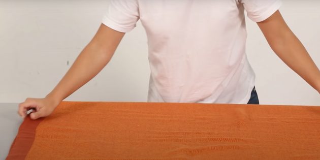 Как сшить кресло-мешок своими руками: сложите ткань пополам