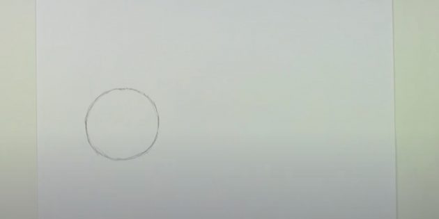Как нарисовать медведя: Нарисуйте круг
