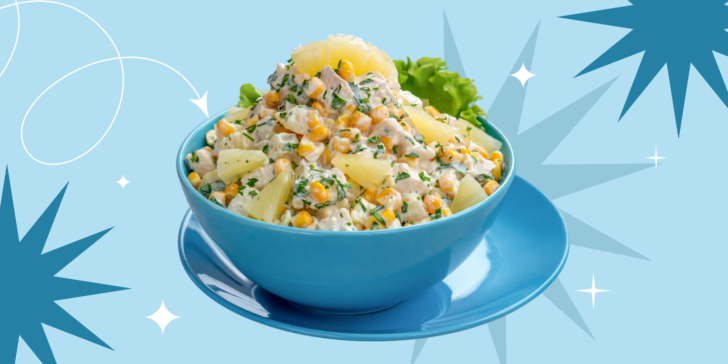 12 очень вкусных салатов с ананасом