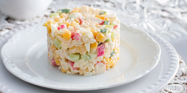 18 действительно вкусных салатов с крабовыми палочками