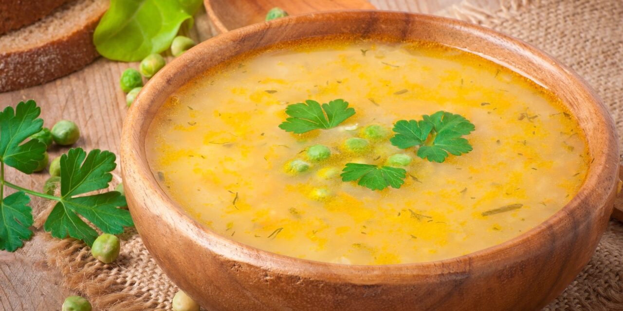 Рецепт Восточный пряный суп с зеленым горошком в мультиварке