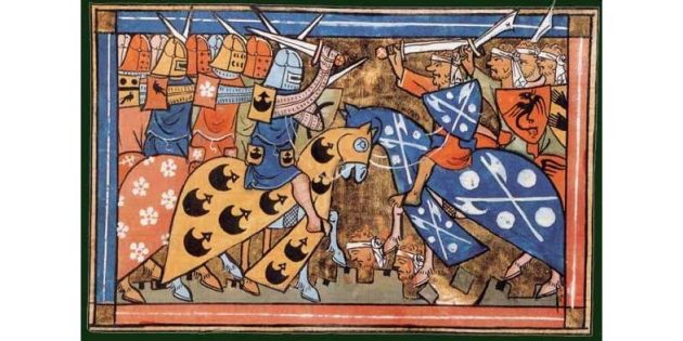 Крестовые походы: сражение крестоносцев с сарацинами