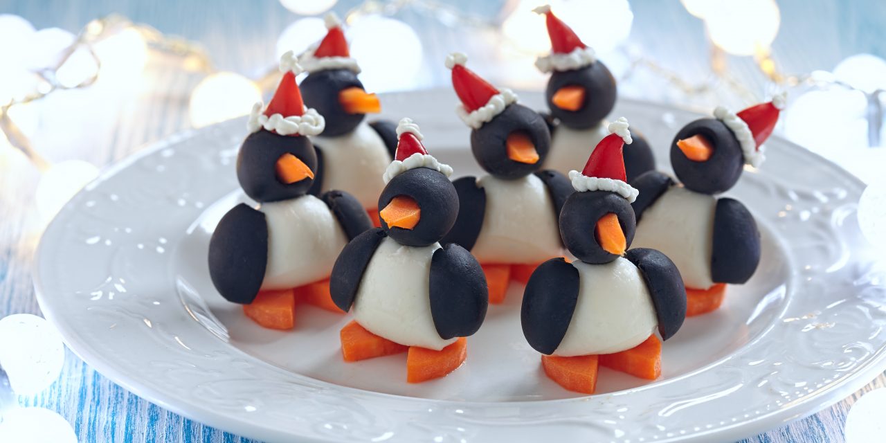 Пингвины из маслин. Милейшая закуска на Новый год