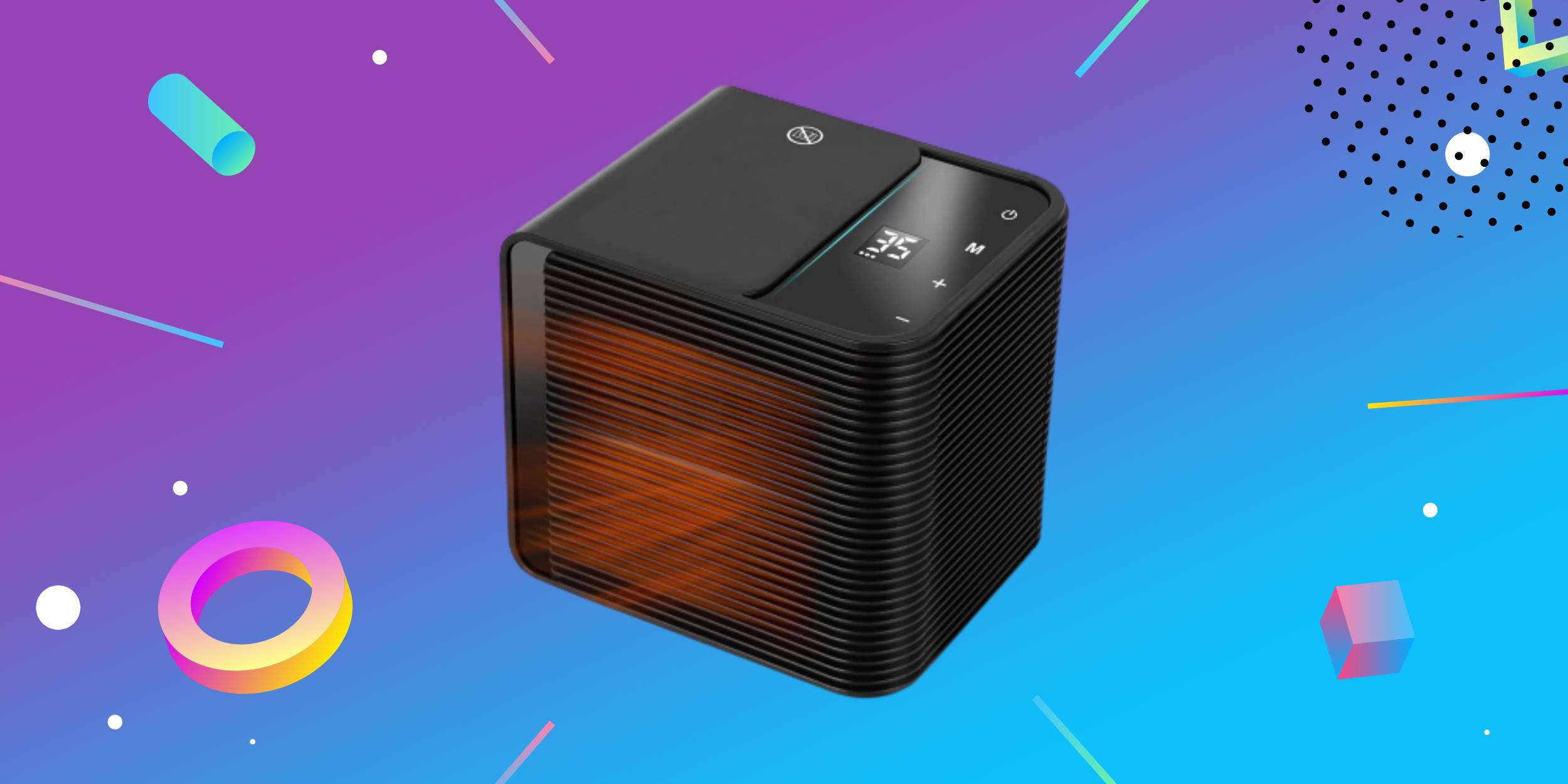 Надо брать: компактный обогреватель мощностью 2 000 Вт с сенсорным управлением