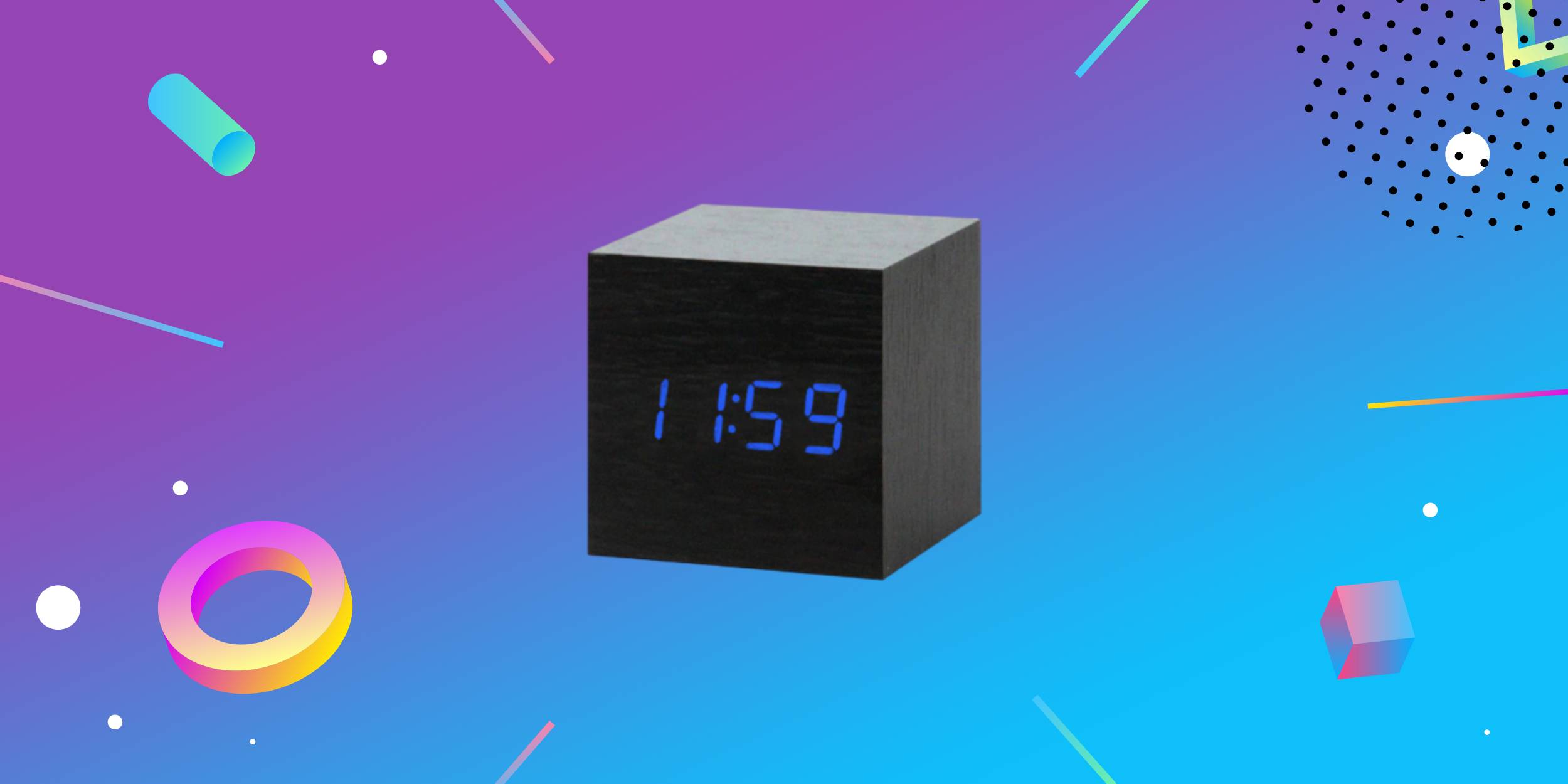 Надо брать: настольные часы-будильник с необычным управлением