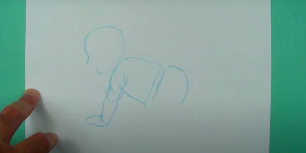 Как нарисовать ребёнка: нарисуйте руку