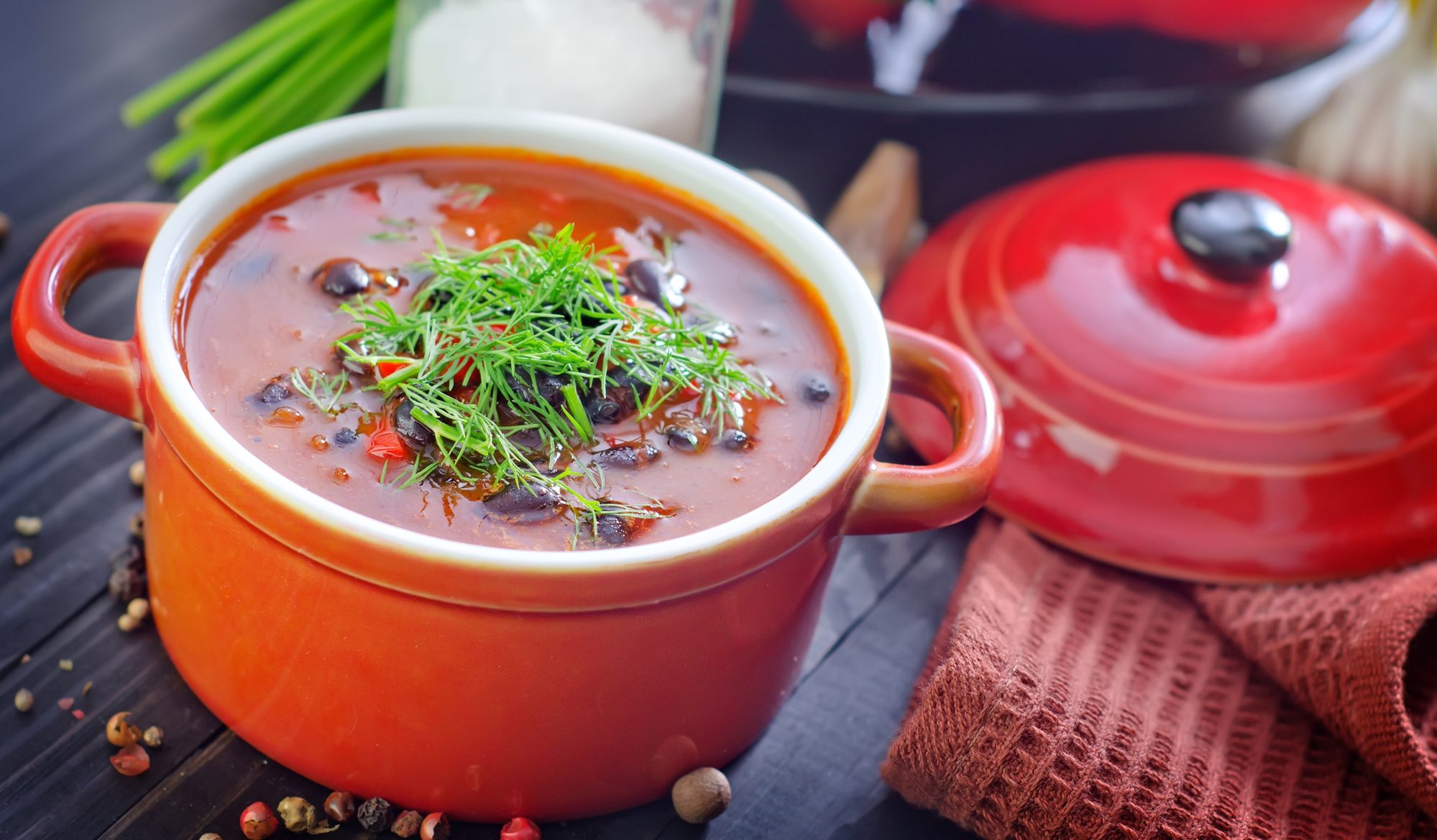 Фасолевый суп рецепт из консервированной красной фасоли с курицей рецепт с фото