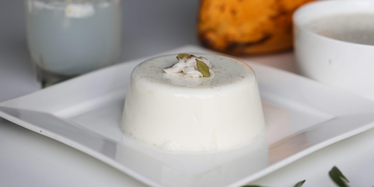 Темблеке — простой пудинг из кокосового молока