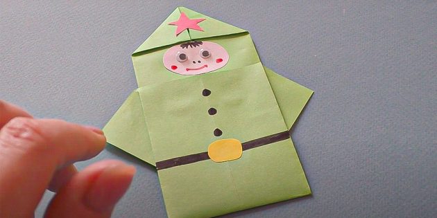 Подарок поделка на 23 февраля Оригами из бумаги - Поделки - Страна Мам