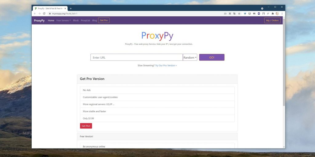 Прокси-серверы: ProxyPy
