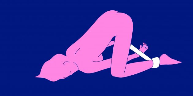 «Лягушка» — поза для секса со связанными руками