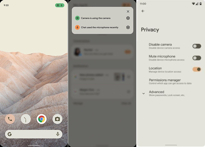 В Сети появились первые скриншоты интерфейса Android 12