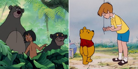 В старых мультфильмах Disney про Винни Пуха и Маугли обнаружили абсолютно идентичные сцены