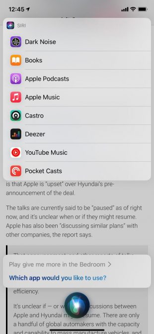 В iOS 14.5 можно сменить музыкальный сервис по умолчанию