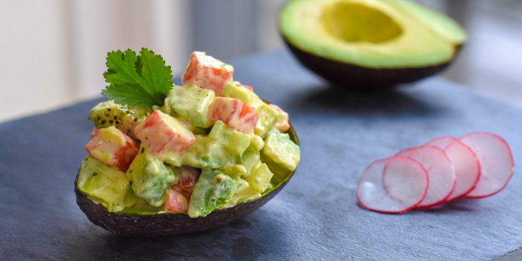 Салат с крабом и авокадо - пошаговый рецепт с фото, ингредиенты, как приготовить