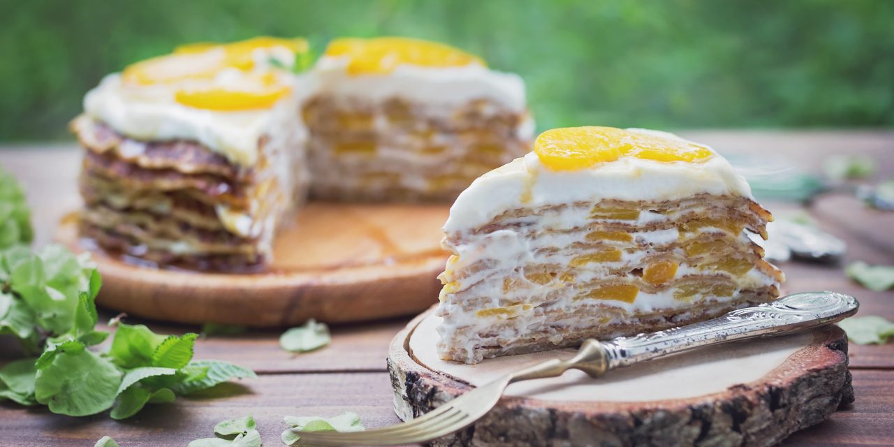 Блинный ПП-торт с сырно-творожным кремом