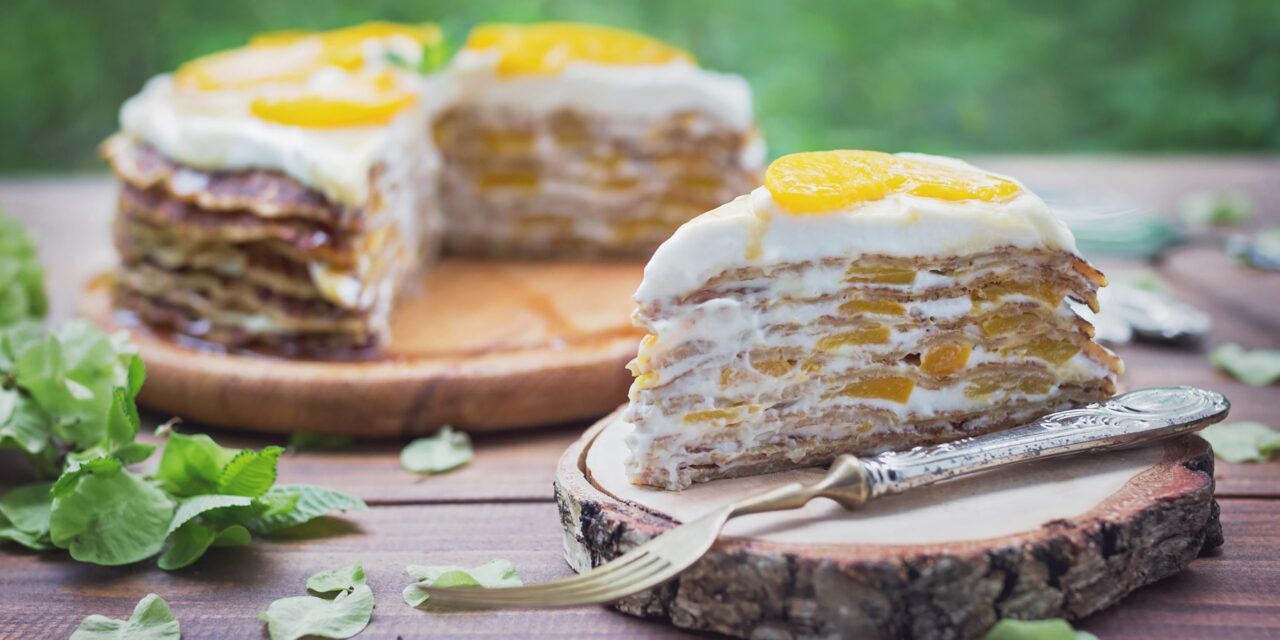 Блинный ПП-торт с сырно-творожным кремом