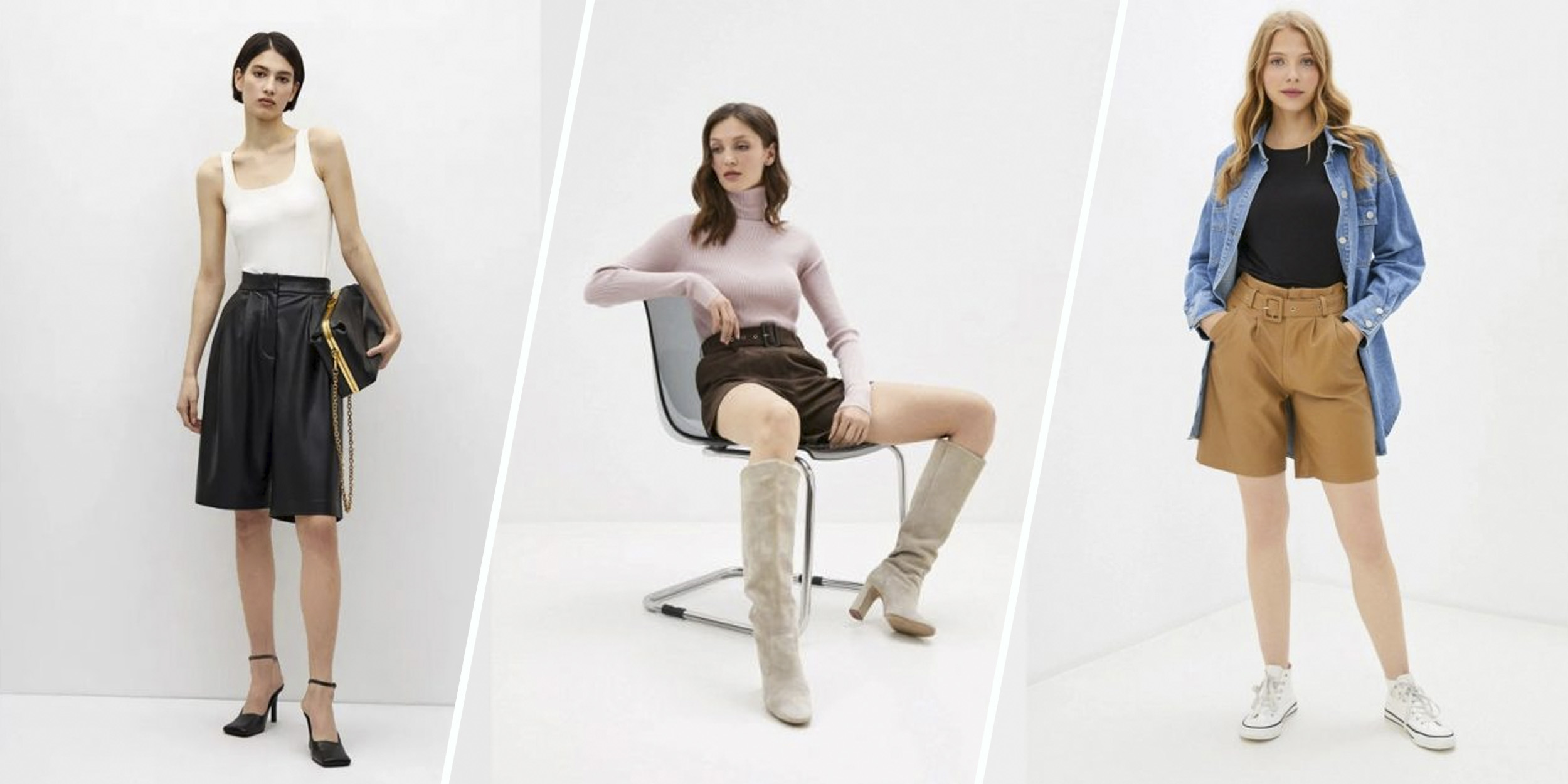 5 vesennih obrazov s bermudami i shortami