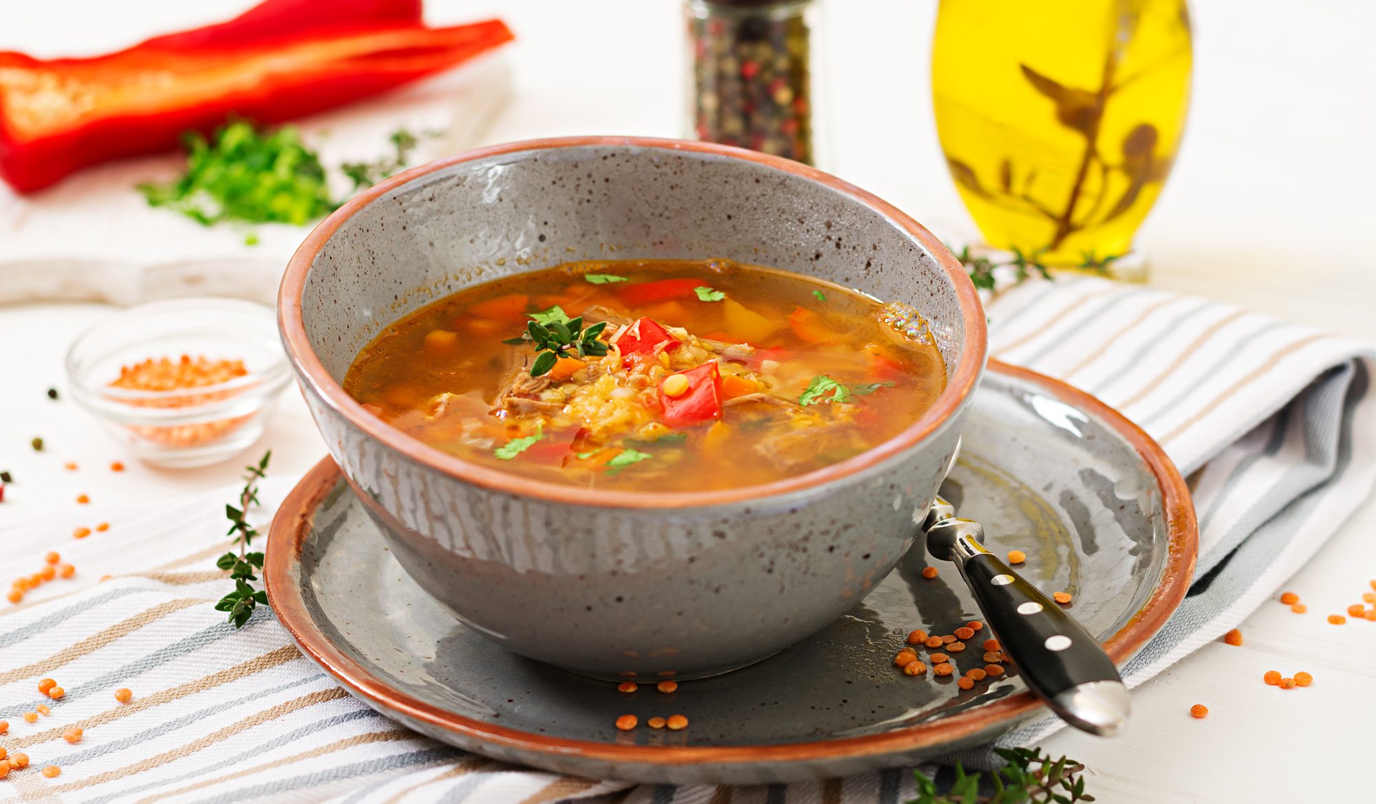 Как сварить чечевичный суп с мясом вкусный рецепт с фото пошагово