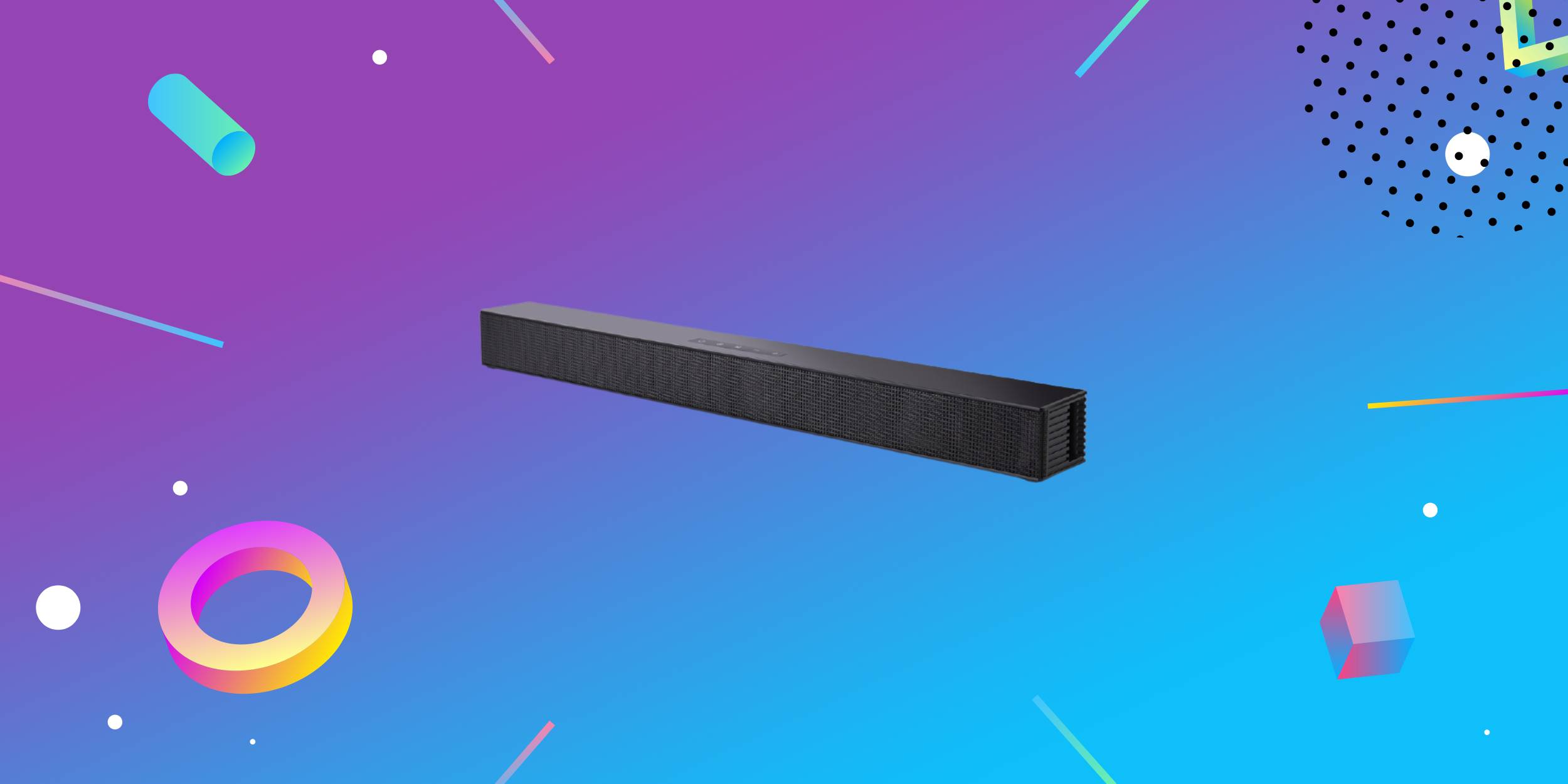 Саундбар с поддержкой Bluetooth 5.0 и FM-радио