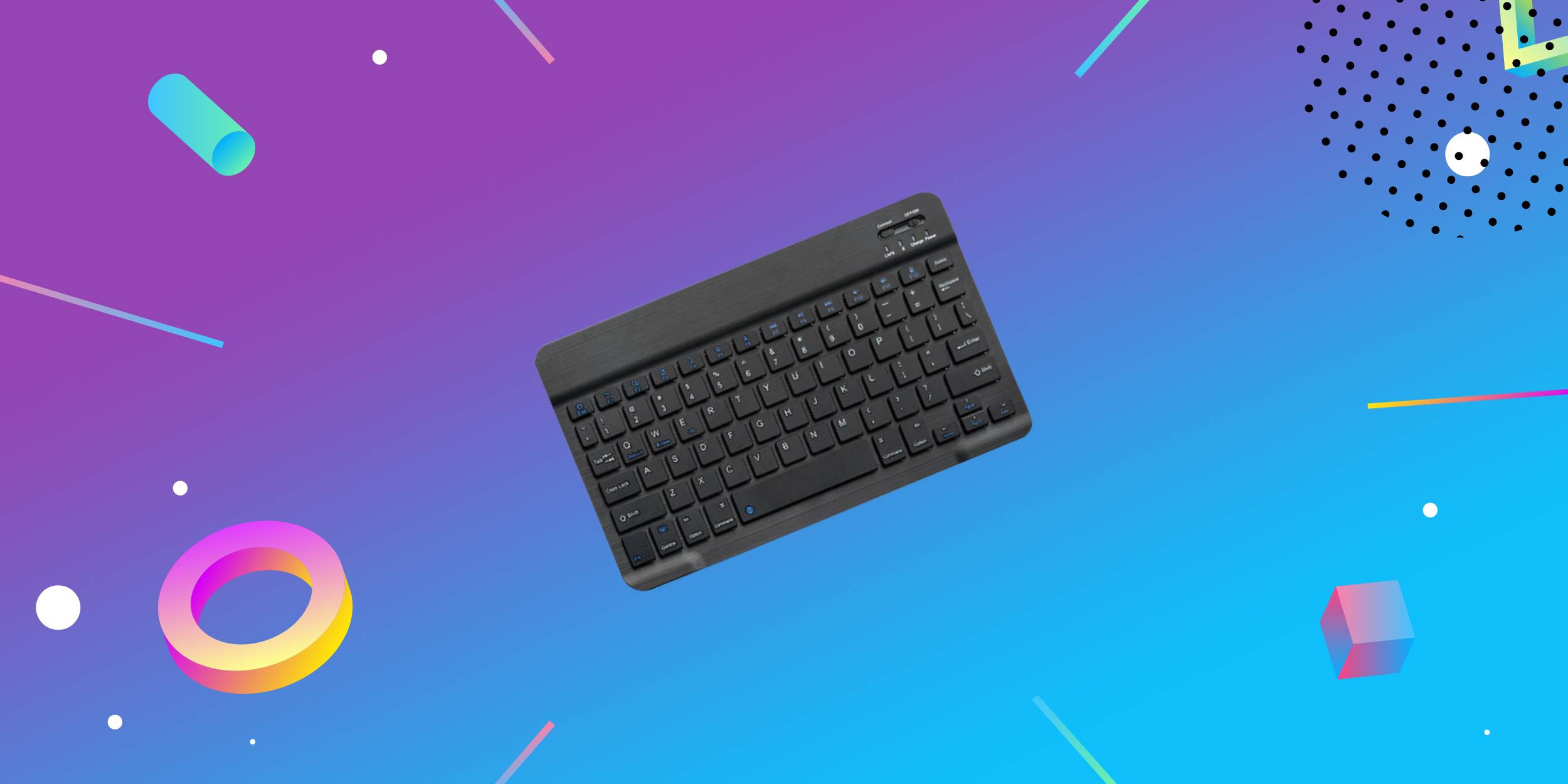 Бесшумная Bluetooth-клавиатура для планшета