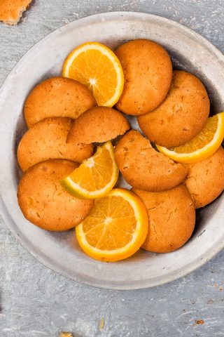 Постное апельсиновое печенье