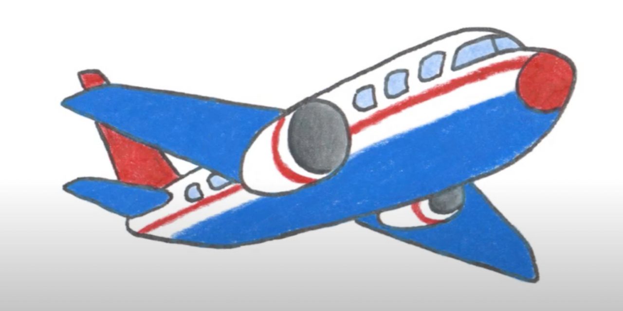 Самолет бумажный нарисовать