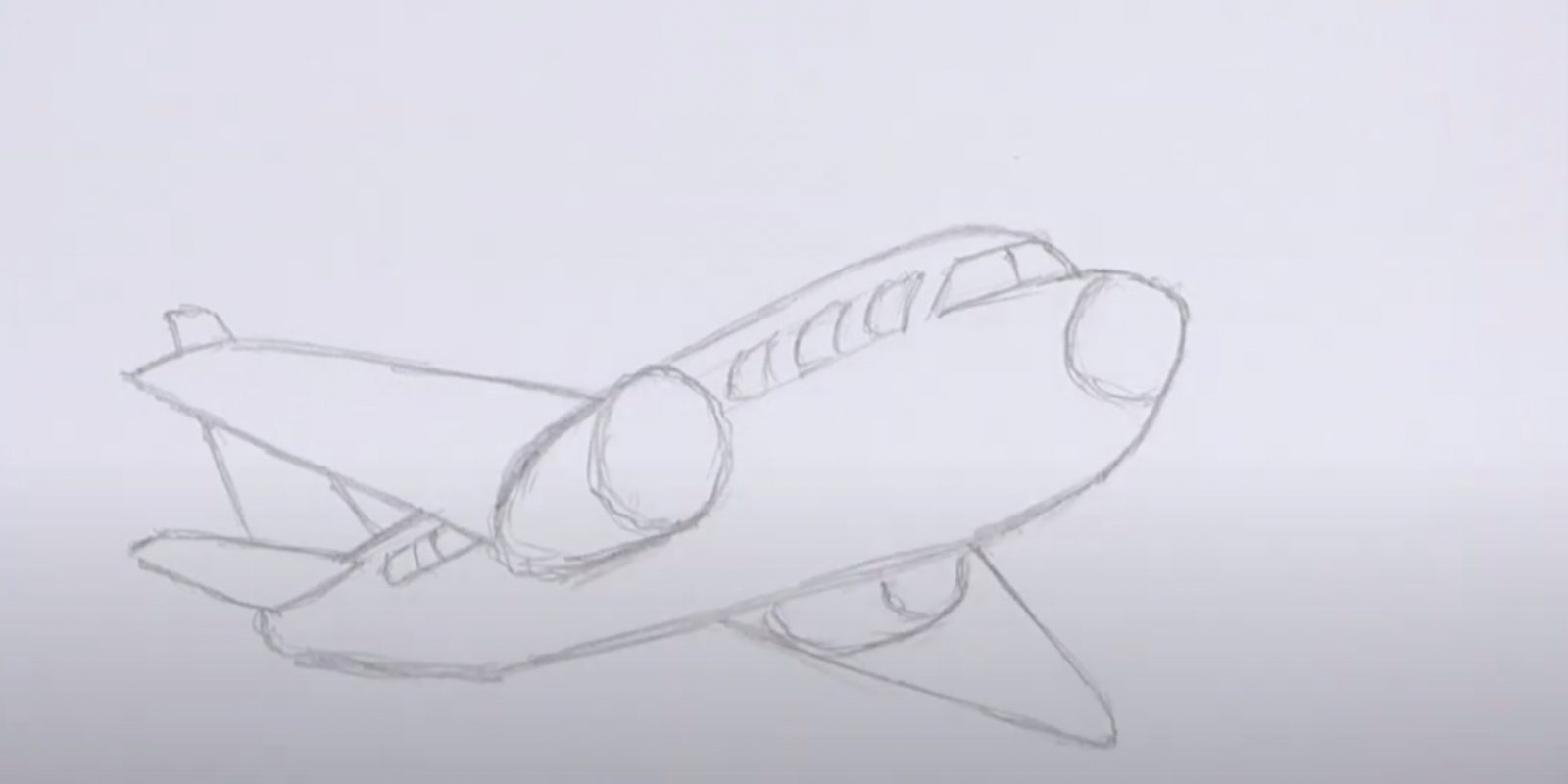 Самолет бумажный нарисовать