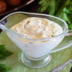 Белый соус с чесноком и зеленью для шашлыка