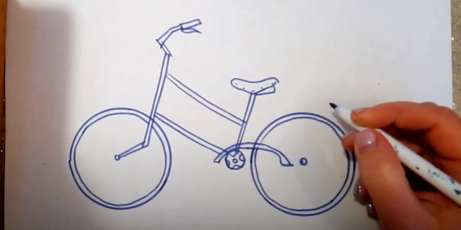 Руль от велосипеда нарисовать