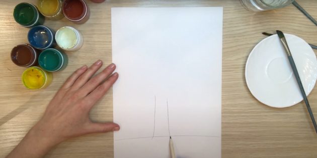 Как нарисовать дерево: нарисуйте ствол