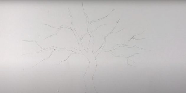 Как нарисовать дерево: нарисуйте ветки