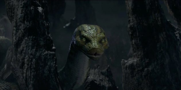 Кадр из фильма про змей «Маугли»