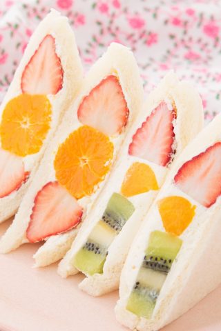Идеальные японские сэндвичи с фруктами