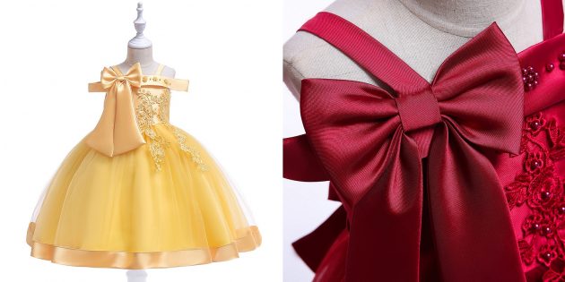 Детские товары: нарядное платье для девочки 
