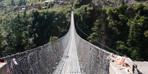 Самые страшные мосты: подвесной мост в Гхасе
