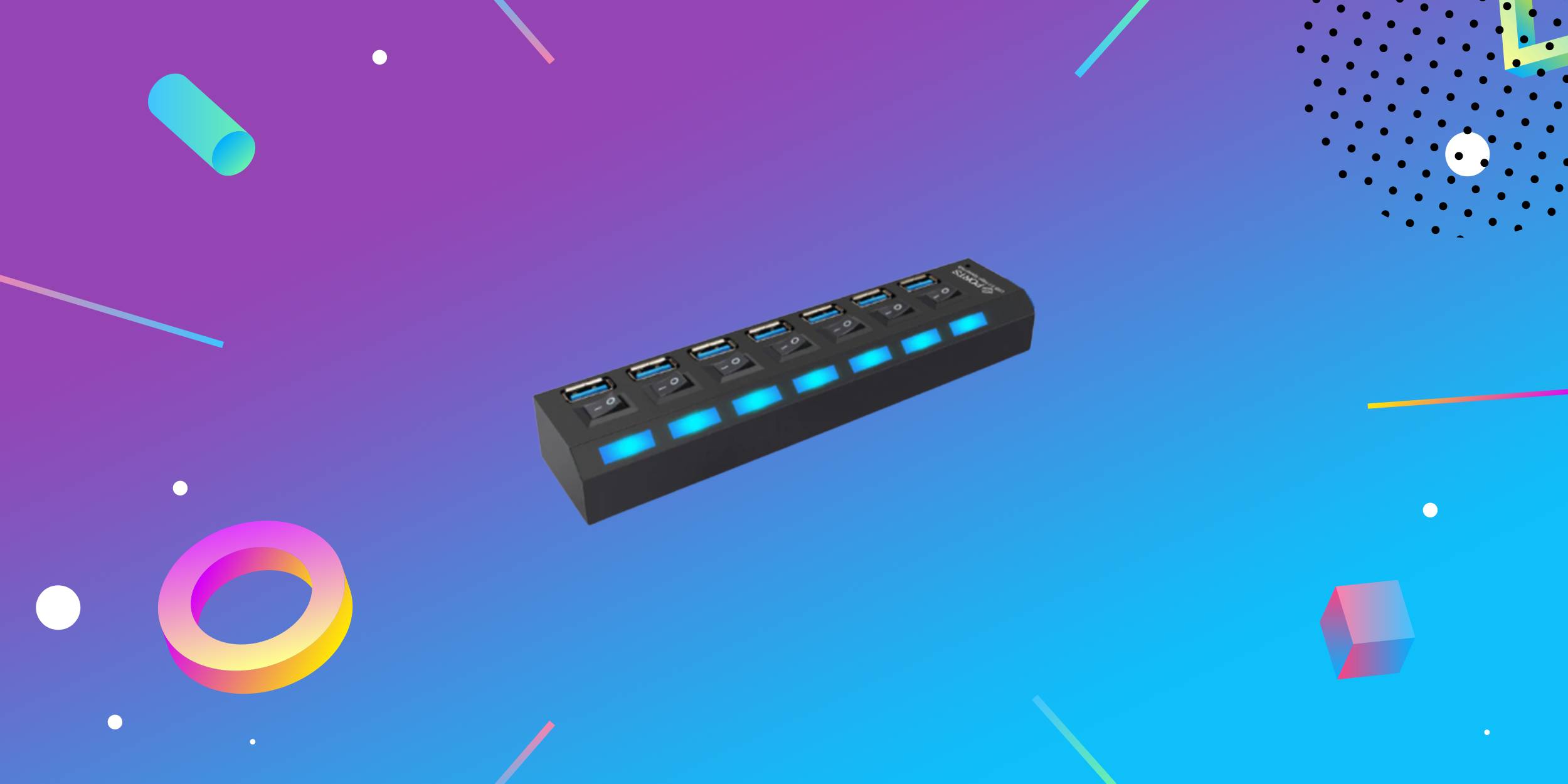 USB-хаб с семью портами