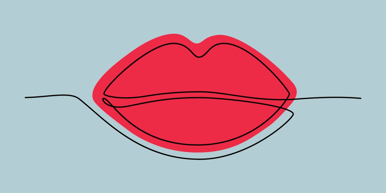Как рисовать губы сердечко