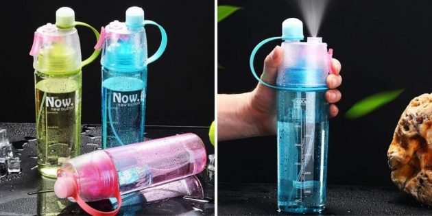 Бутылка для воды с пульверизатором