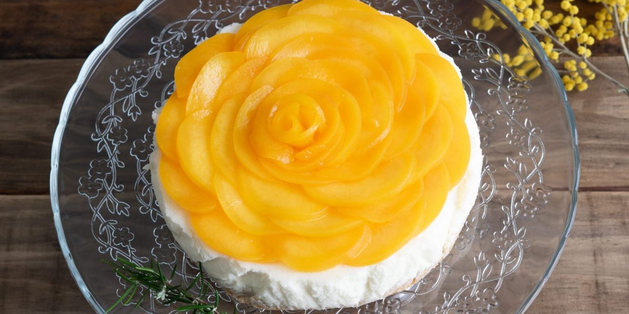 Ингредиенты для «Торт бисквитный с персиком»: