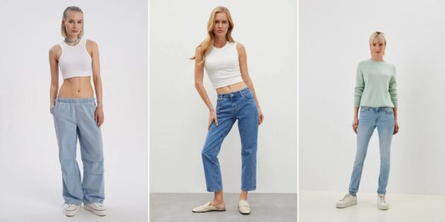 Модные женские джинсы — 2023: джинсы с низкой талией