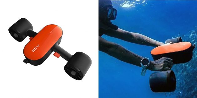Товары для активного отдыха на воде: подводный скутер