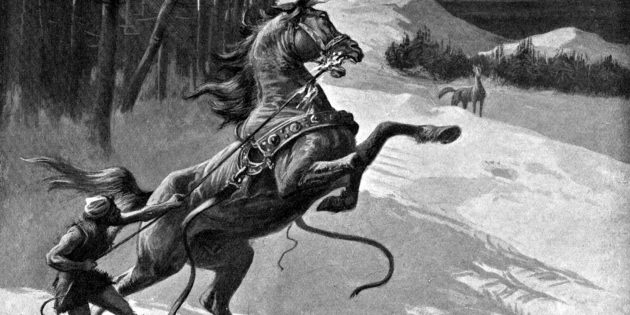 Скандинавские мифы: Локи в облике кобылы соблазняет Свагидьфари