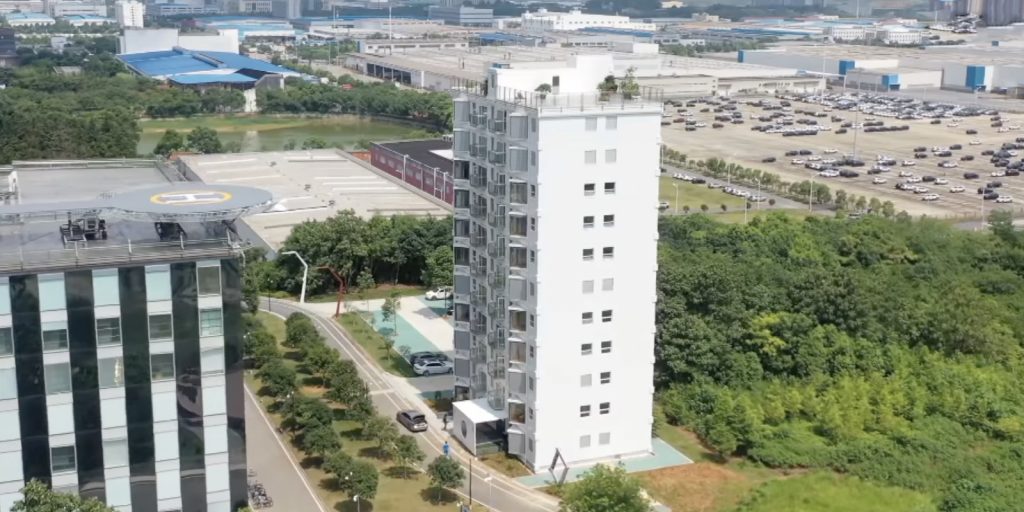 В Китае построили 11-этажный дом за 28 часов - Лайфхакер