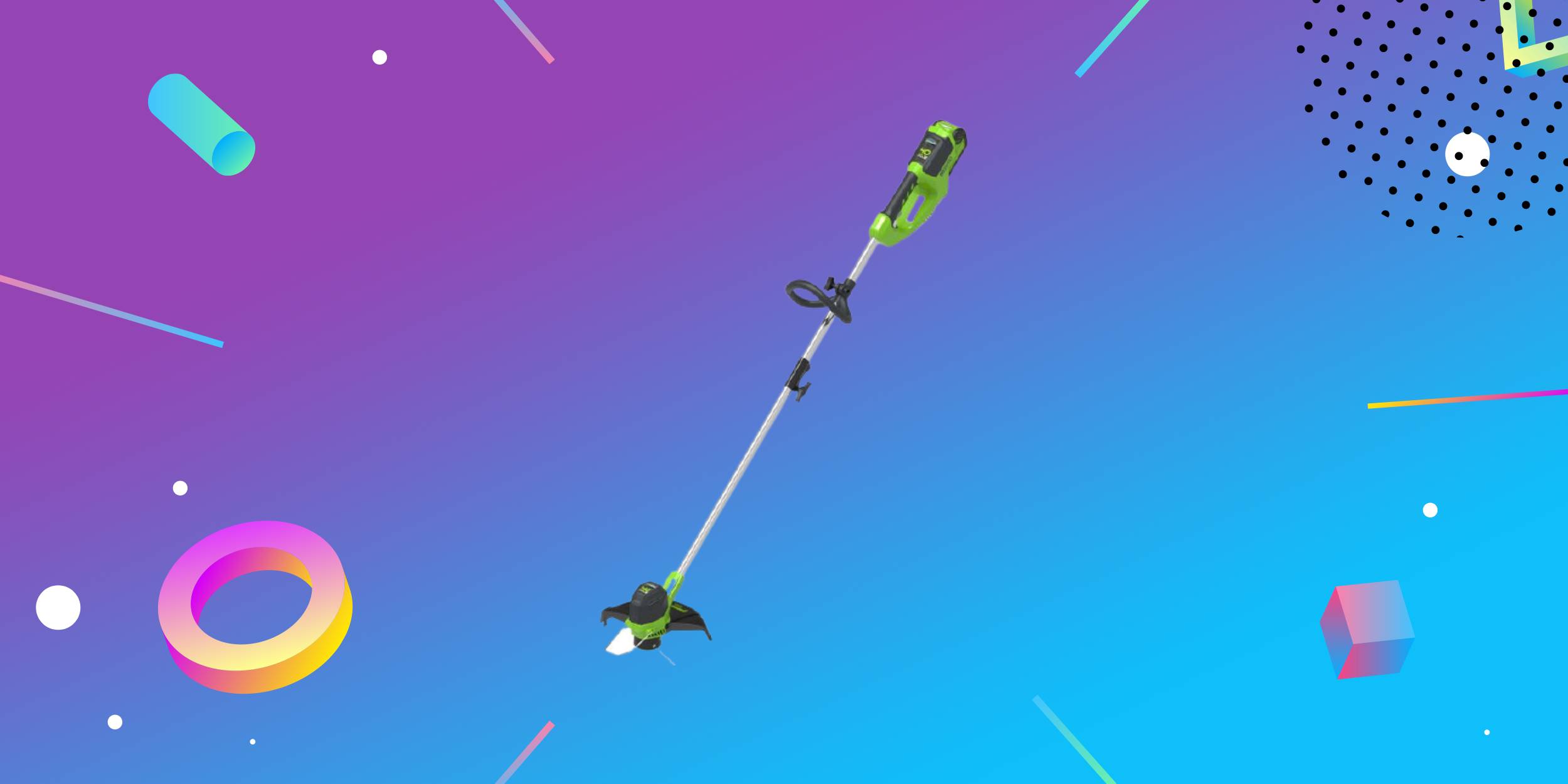 Аккумуляторный триммер для травы Greenworks